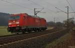 185 274-8 solo Richtung Fulda am 18.02.14.