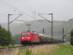 Am 29.6.13 durchfuhr 185 260 mit einem Zementzug das Maintal.