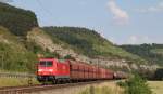 185 280-5 mit einem Erzzug bei Karlstadt 18.6.14