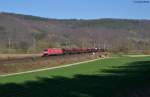 185 009-8 mit GC 61316 Neuhof (Kr.Fulda) - Sehnde am 13.03.2014 bei Freden.