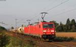 185 355-5 und 185 388-6 mit einem Kesselwagenzug bei Northeim 4.9.14