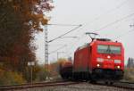 185 281-3 DB Schenker bei Redwitz am 13.11.2014.