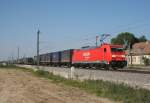 185 255 mit Gterzug Richtung Basel am 07.05.2011 in Schliengen