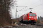 185 177-3 DB Schenker bei Redwitz am 08.01.2015.