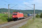 185 204 mit KT 42164 Verona Q.E. - Hamburg Billwerder Ubf am 18.09.2014 bei Oberdachstetten