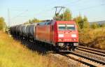 185 317-5 DB Schenker bei Staffelstein am 30.09.2011.