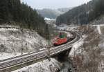 185 182-3 zu sehen am 24.01.15 bei Lauenstein.