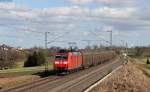 185 093-2 mit dem GM 46717 (Moerdijk-Wolfurt) bei Eutingen 3.3.15