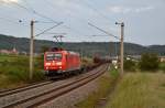 185 030 mit EZ 51718 Nürnberg Rbf - Mannheim Rbf am 18.09.2014 bei Oberdachstetten