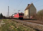 185 212-8 zu sehen am 08.04.15 in Gersthofen.