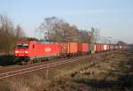 185 212 mit KT 41902 (Linz Stadthafen–Maschen Rbf) am 24.03.2012 zwischen Radbruch und Winsen (Luhe)