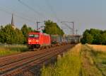 185 363 mit einem KLV am 06.07.2013 bei Thüngersheim.