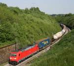 185 370 mit KT 42921 (Neuss Gbf–Wien Nordwestbf) am 22.05.2014 zwischen Deining und Batzhausen