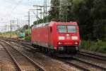 185 050-2 fuhr am 13.08.2014 als Tfzf durch Harburg gen Hafen.