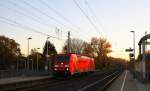 185 218-5 DB kommt aus Richtung Aachen-West,Laurensberg,Richterich und fährt durch Kohlscheid und fährt als Lokzug aus Aachen-West nach Neuss und fährt durch Kohlscheid und fährt in Richtung Herzogenrath,Neuss. 
Bei schönem Herbstwetter am Nachmittag vom 2.11.2015.