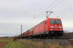 185 293-8 DB Schenker bei Lichtenfels am 10.11.2015.