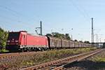 Mit vollen Redbull Dosen (Bludenz - Bremerhaven) fuhr am 27.09.2014 die 185 228-4 durch Orschweier gen Offenburg.