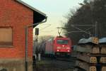 185 314-2 DBSR in Michelau/ Oberfranken am 28.12.2015.