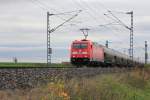 185 251-6 DB Schenker bei Lichtenfels am 10.11.2015.