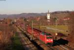 185 106-2 mit dem *** bei Denzlingen 25.1.16