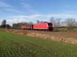 185 193 mit dem 51715 zu sehen am 29.01.16 an der Schöpsdrehe bei Plauen/V.