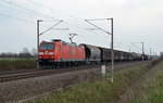 185 008 schleppte am 09.04.16 einen weiteren gemischten Güterzug von Leipzig her kommend durch Zschortau Richtung Bitterfeld. Gruß zurück!
