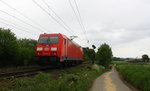 Ein Nachschuss von der 185 314-2 DB kommt von einer Schubhilfe vom Gemmenicher Tunnel zurück nach Aachen-West.
