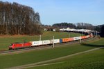 Auch der Alltagsverkehr kann seine Reize haben: Der im Block folgende Containerzug KT 41814 von Salzburg Gnigl nach Alte Süderelbe war aufgrund seiner Länge optimal für die Fotostelle