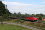 185 342-3 mit dem GC 47085 (Ansbach-Schaffhausen) bei Neufra 30.9.16