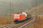 185 178-1 DB Cargo bei Förtschendorf im Frankenwald am 24.11.2016.