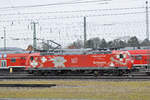 Lok 185 142-7 durchfährt den Badischen Bahnhof. Die Aufnahme stammt vom 10.03.2018.