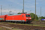DB Lok 185 085-8 durchfährt den badischen Bahnhof. Die Aufnahme stammt vom 16.08.2020.