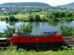 185 032 berfhrt das Pndericher Viadukt