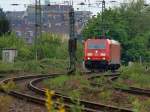 185 348-0 am 11.05.2010 als Lz unterwegs Richtung Kln kurz hinter dem Aachener Hbf.