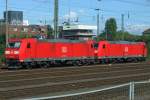 185 067-6 und 185 011-4 in Aachen-West 31.8.2010