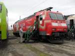 DB 185 142-7 auf dem BW fest in Osnabrck am 19.9.10