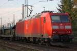 DB 185 018 mit Rcklichtern am 29.9.10 in Ratingen-Lintorf