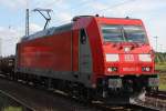 185 403 mit Green Cargo Fronten am 22.6.11 in Duisburg-Bissingheim.