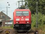 Portrait der 185 364-7, die am 16.07.2011 in Aachen West rangiert.