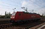 Hier 185 191-4 als Lz in Richtung Wnsdorf-Waldstadt, diese Lok stand am 30.4.2012 in Berlin Schnefeld Flughafen.