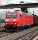185 195-5 mit dem Redbull - Zug in Orschweier.
