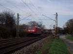 185 168-2 auf berfhrungsfahrt am 15.04.13 bei Maintal Ost 