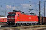 DB Lok 185 139-3 durchfährt den Badischen Bahnhof. Die Aufnahme stammt vom 06.04.2014.