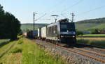 185 556 wird von der Metrans im innerdeutschen Containerverkehr eingesetzt.