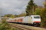 185 637 mit dem RE 19960 nach Stuttgart Hbf am 26.10.17 in Oppenweiler.
