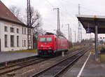 RheinCargo 185 587-3 am 16.12.2017 in Großkorbetha.