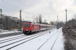 185 631 am 02.01.11 mit dem Skizug aus dem Zillertal am Heimeranplatz