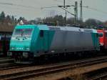 185 607-9 (91 80 6185 607-9 D-RBSAF) steht am 12.03.2011 in Aachen West.