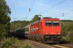 Die 185 631-9 fuhr am 22.05.2011 mit einem Leerwagenzug durch Eilendorf.