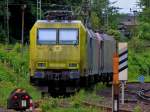 Alpha Trains 145-CL 031, Crossrail 145 100-4 und Crossrail 185 593-1 stehen am 14.07.2012 in Aachen West.